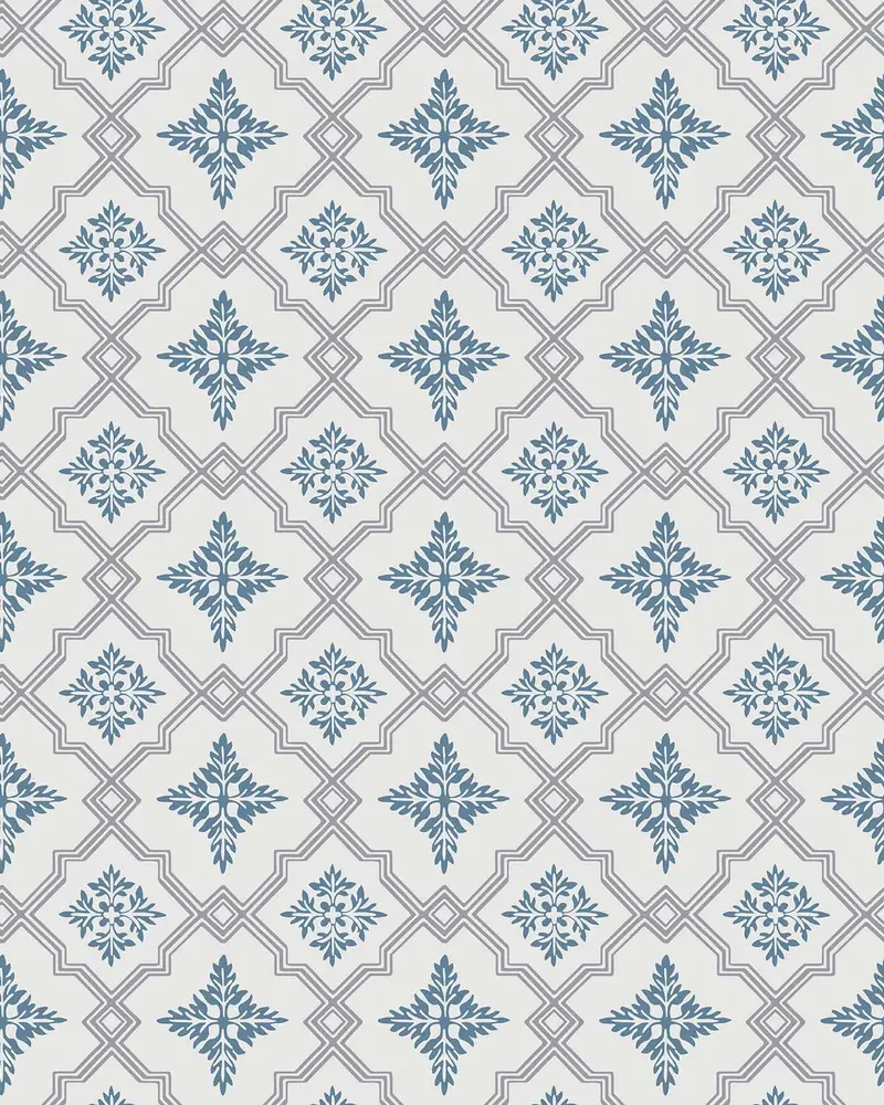 Duro Börsjö Wallpaper In Gray And Navy 1