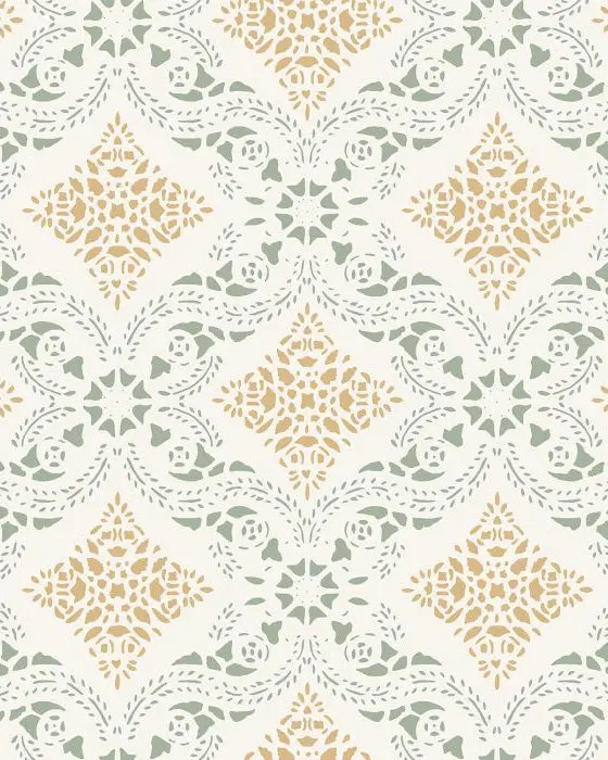 Duro Dahlströmskagården Wallpaper In Butter Yellow 1