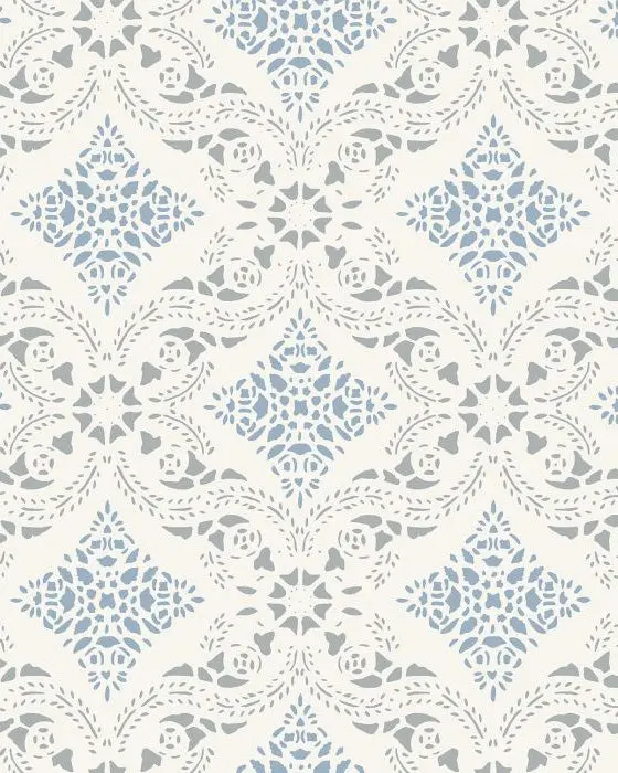 Duro Dahlströmskagården Wallpaper In Denim Blue 1