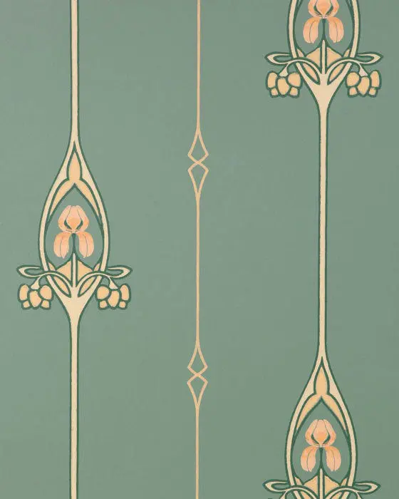 Duro Vintage Grand Wallpaper In Emerald Green 1