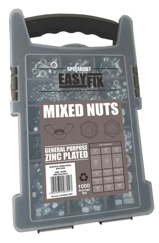 Easyfix 1000-Piece Mixed Nut Assortment Set 1