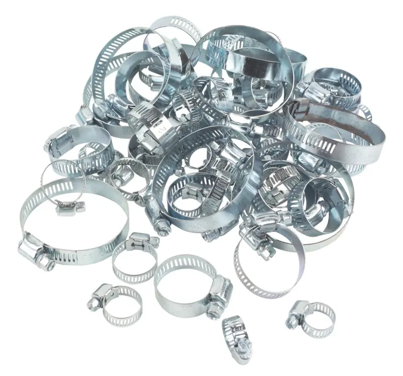 Easyfix Assorted Blue Zinc-Plated Hose Clamps – 60-Piece Variety Pack 1