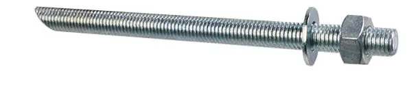 Easyfix Silver-Finished M10 × 130Mm Threaded Stud Bolts – 5-Pack 1
