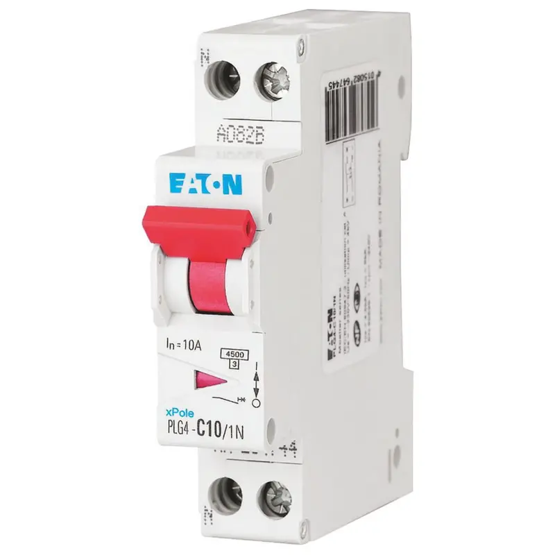 Eaton 10A Type C 2-Pole Screw-Terminal Circuit Breaker 1