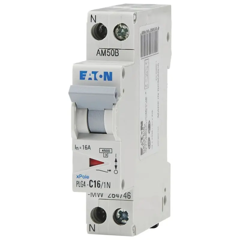 Eaton 16A Type C 2-Pole Screw-Terminal Circuit Breaker 1