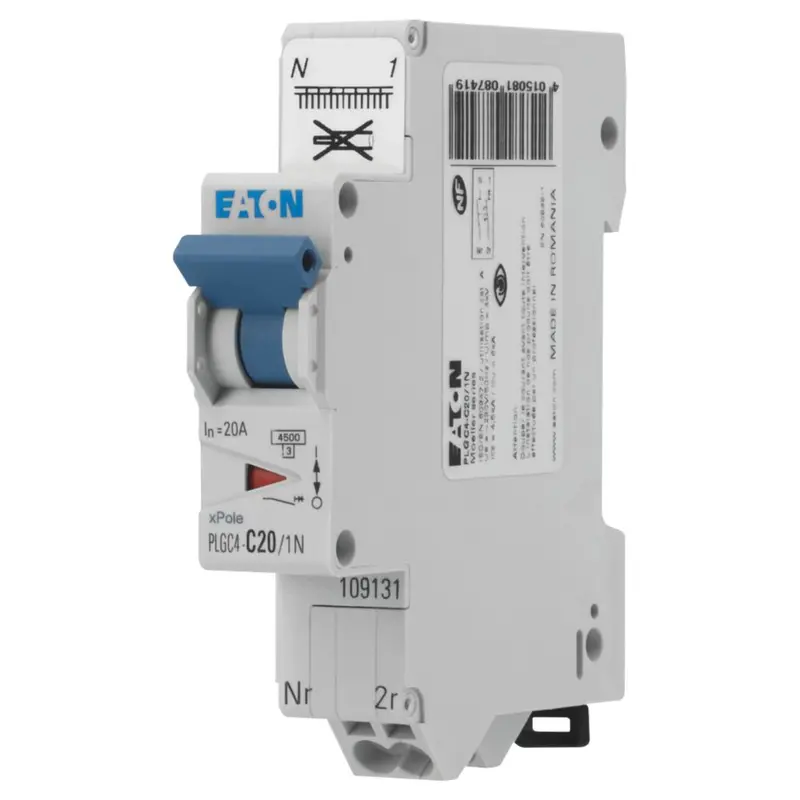 Eaton 20A Type C 2-Pole Auto-Reset Circuit Breaker 1