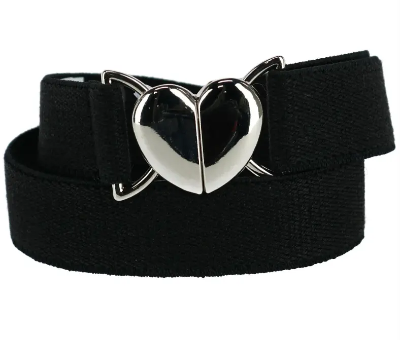 Elastic Belt With Heart-Shaped Clasp – Flexible Fit 1