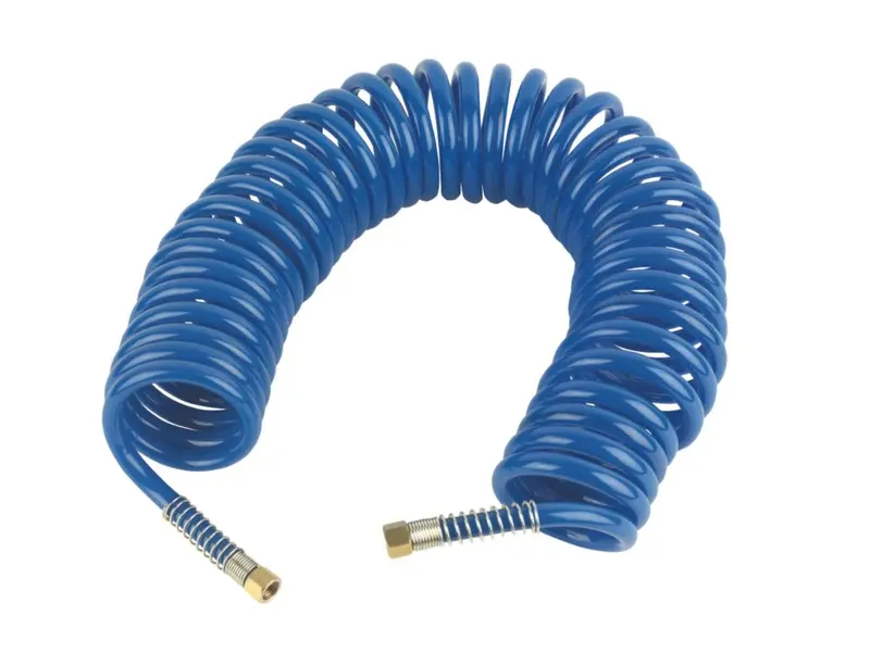 Erbauer 10-Metre Coiled Air Hose – 8Mm Id, Retractable Design 1