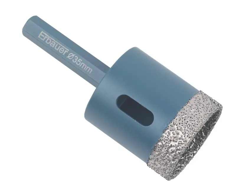 Erbauer 35Mm Diamond Tile Drill Bit – 80Mm Cutting Length 1