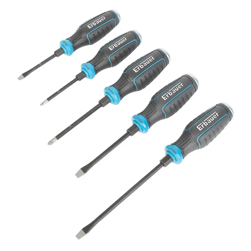 Erbauer 5-Piece Go-Through Chisel And Screwdriver Combo Set 1
