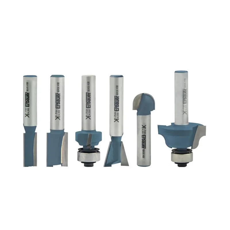 Erbauer 6Mm Shank Router Bit Set – 6-Piece Assortment 1