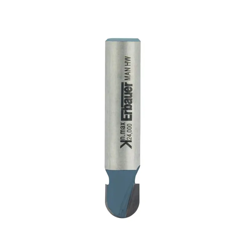 Erbauer 8Mm Shank Double-Flute Cove Router Bit – 12.7Mm Diameter, 9.53Mm Radius 1