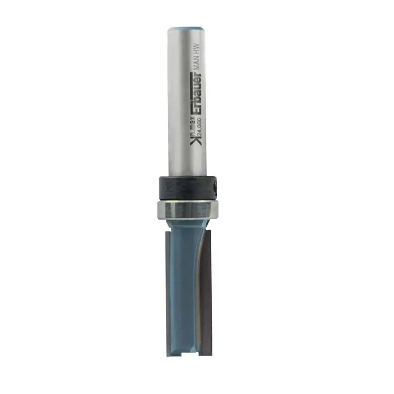 Erbauer 8Mm Shank Double-Flute Flush-Trim Router Bit – 9.5Mm Diameter, 26Mm Length (Alternate Spec) 1