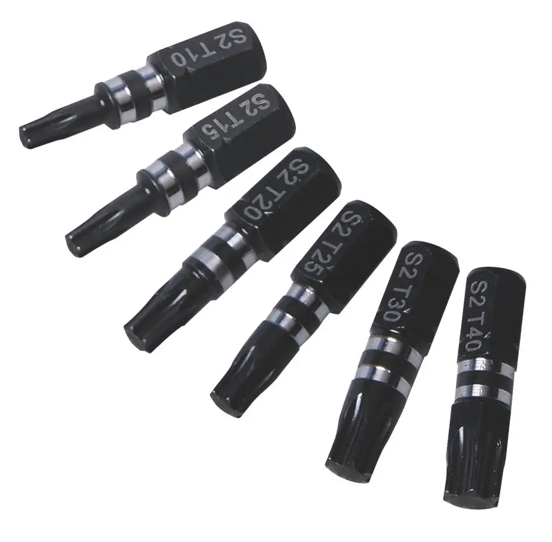Erbauer Tx Impact Bit Set – 6-Piece, 14" Hex Shank 1