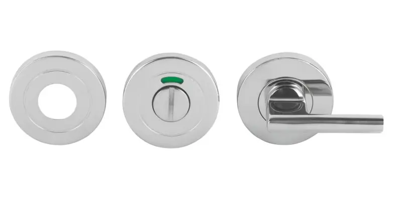 Eurospec Fire-Rated Wc Lever & Thumbturn Set – 52Mm Polished Stainless Steel 1