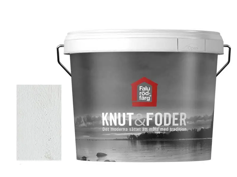 Falu Red Paint – Knot & Filler Pure White, 3-Liter Can 1