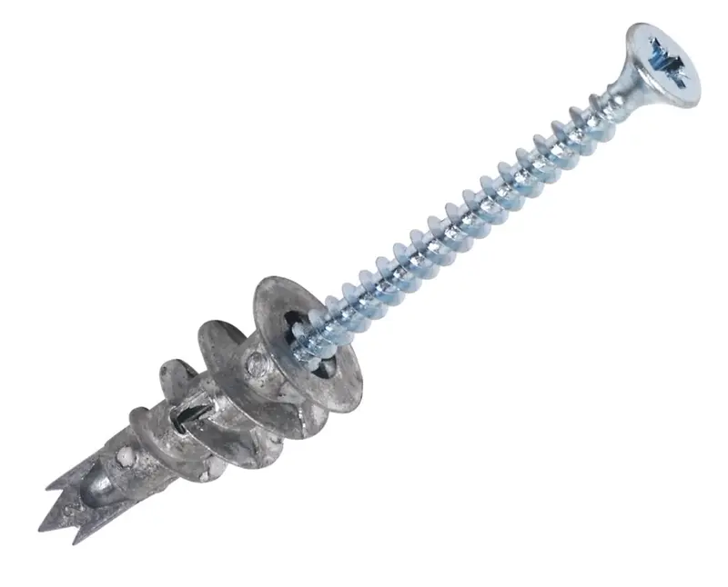 Fischer Self-Drilling Plasterboard Fixings – 50Mm Metal Screws, 100-Pack 1