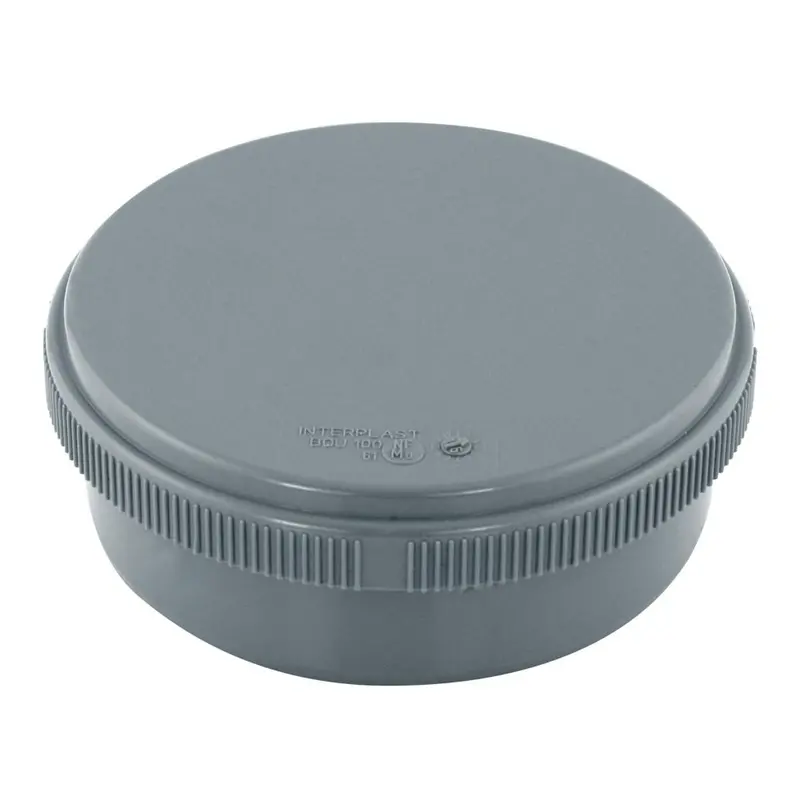 Fitt 100Mm Grey Solvent-Weld Threaded Plug 1