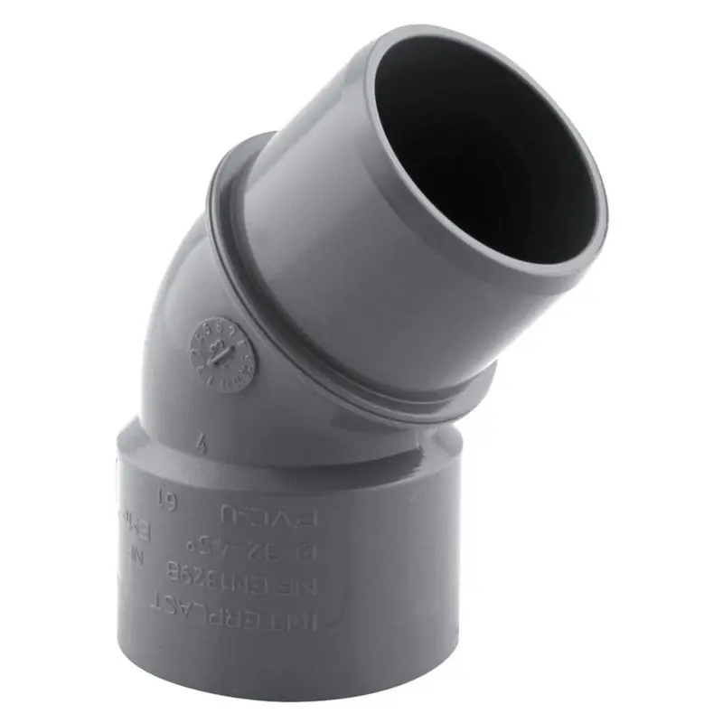 Fitt 32Mm Grey 45° Solvent-Weld M/F Elbow Fitting 1