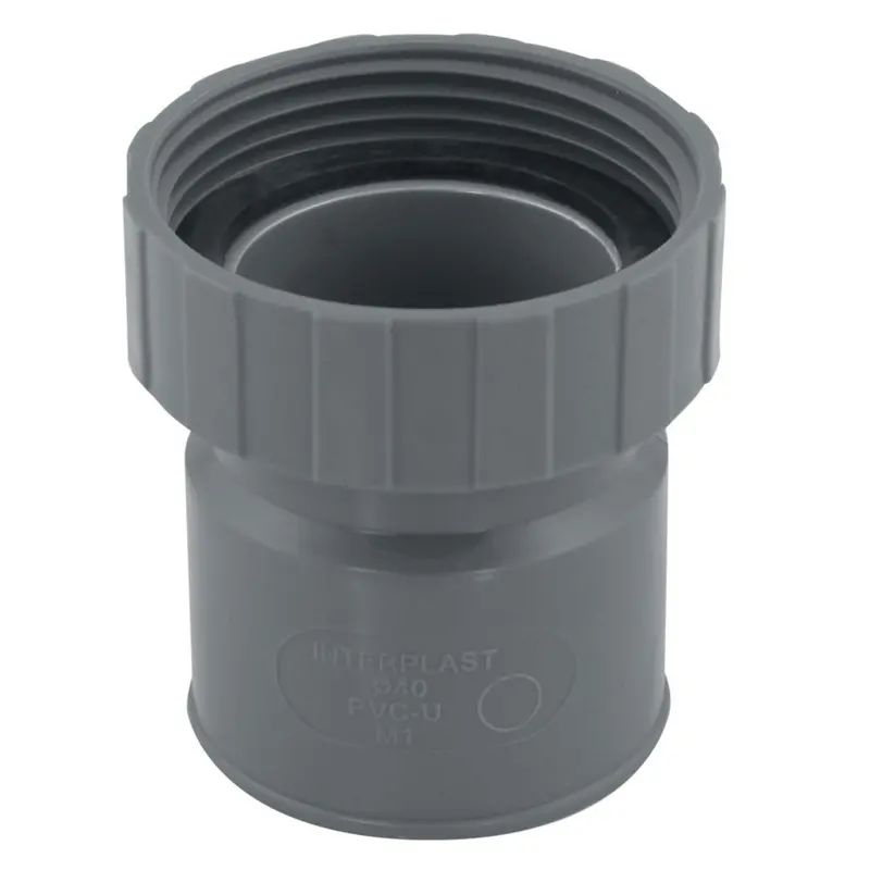 Fitt Grey Solvent Weld Washbasin Connector – 40Mm × 40Mm 1