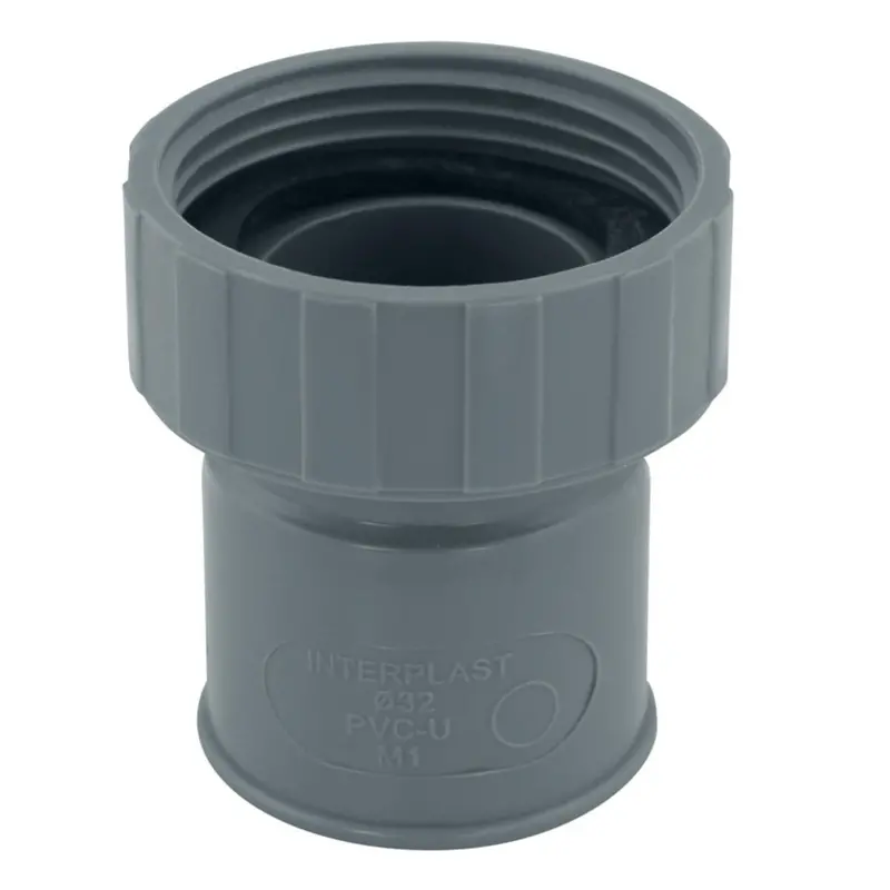 Fitt Grey Solvent Weld Washbasin Outlet – 32Mm × 40Mm Adapter 1