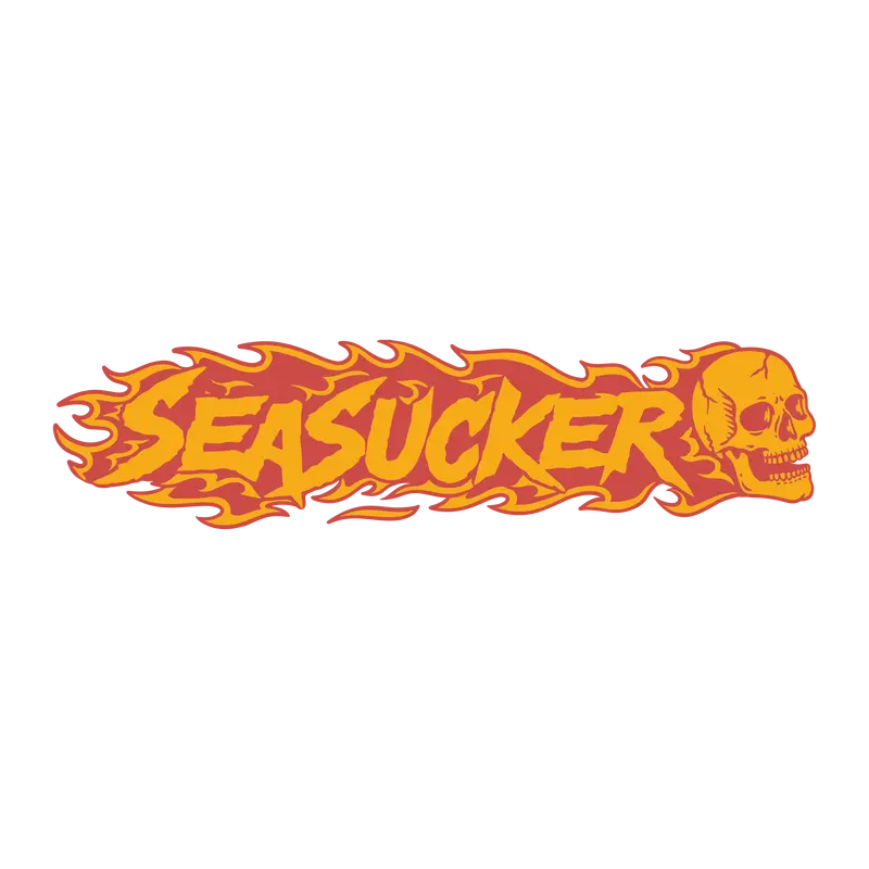 Flaming-Themed Seasucker Vinyl Decal 1