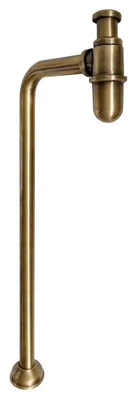 Floor-Mounted Basin Tap – Bronze L-Shaped Spout 1