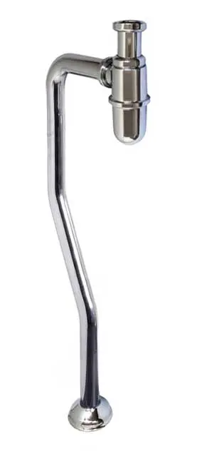 Floor-Mounted S-Bend Basin Tap Set – Polished Chrome 1