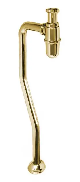 Floor-Mounted S-Bend Water Supply Kit – Gold Finish 1