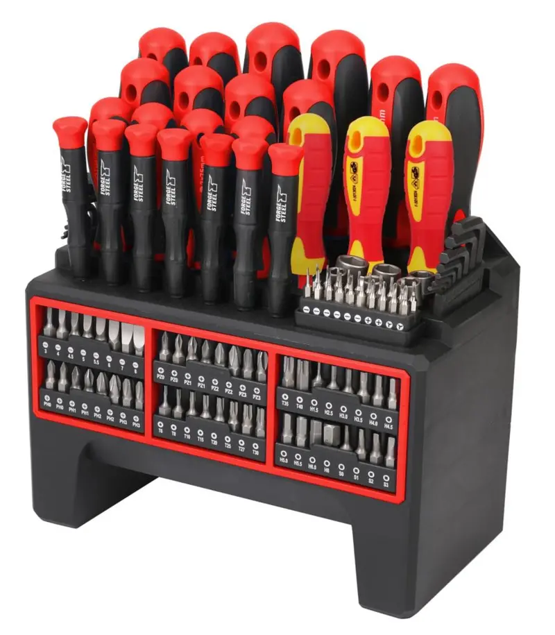 Forge Steel 112-Piece Mixed-Angle Screwdriver Set 1