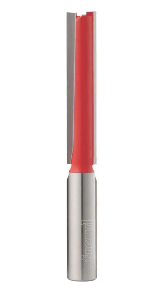 Freud 1/2" Shank Double-Flute Straight Router Bit – 12.7Mm Diameter, 63.5Mm Cutting Length 1