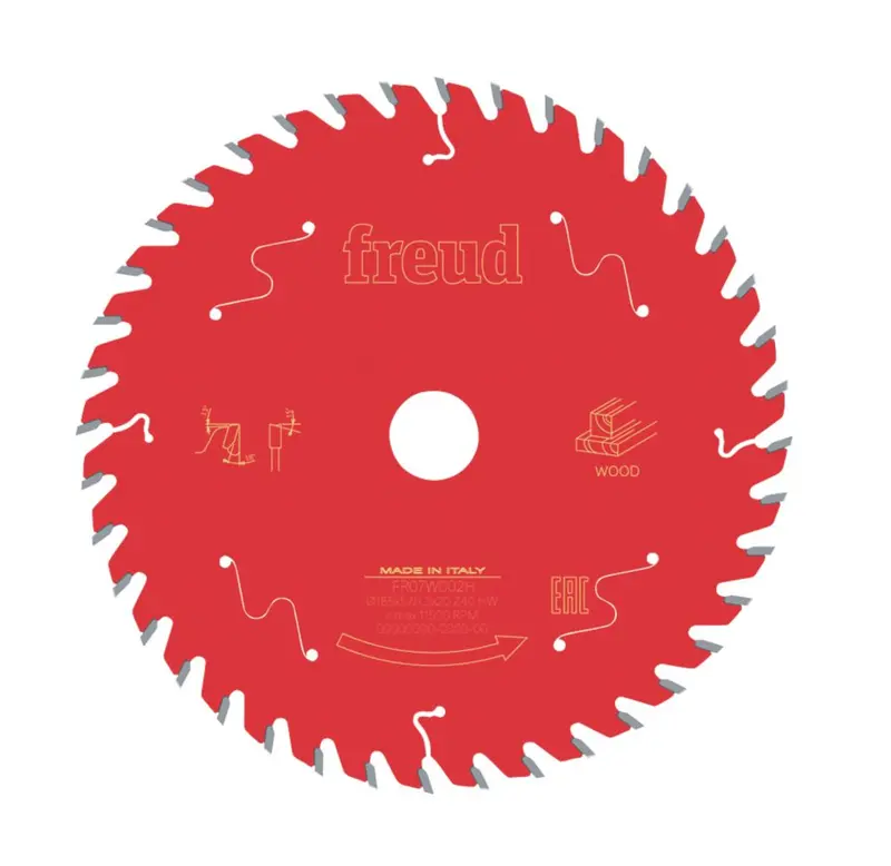 Freud 165Mm General-Purpose Circular Saw Blade – 20Mm Hub, 40-Tooth Versatile Cut 1