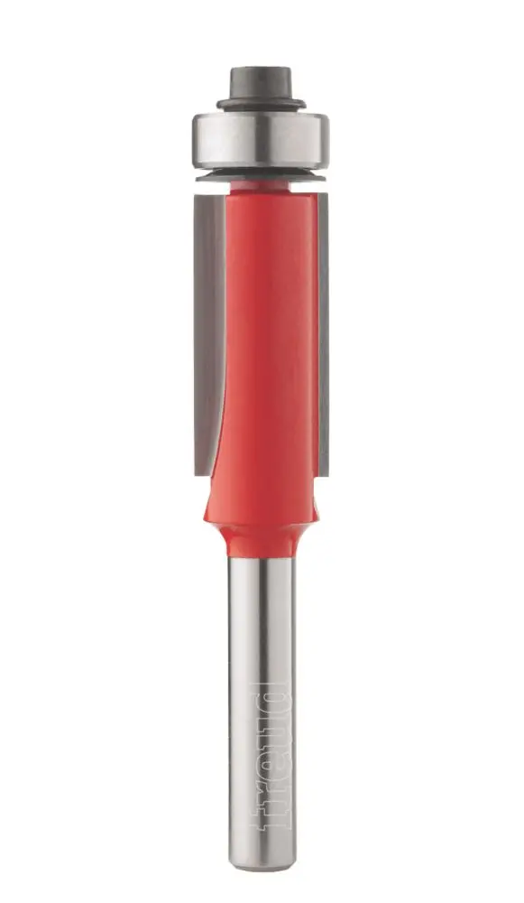 Freud Double-Flute Flush-Trim Router Bit – 1/4" Shank, Top Bearing, 12.7 X 12.7Mm 1