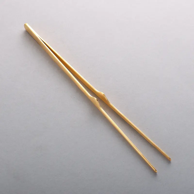 Gestura Stando Gold Tongs – 250Mm Premium Stainless Steel 1