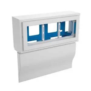 Ggk Triple Horizontal Trunking Adapter With Cover – 160Mm X 50Mm 1