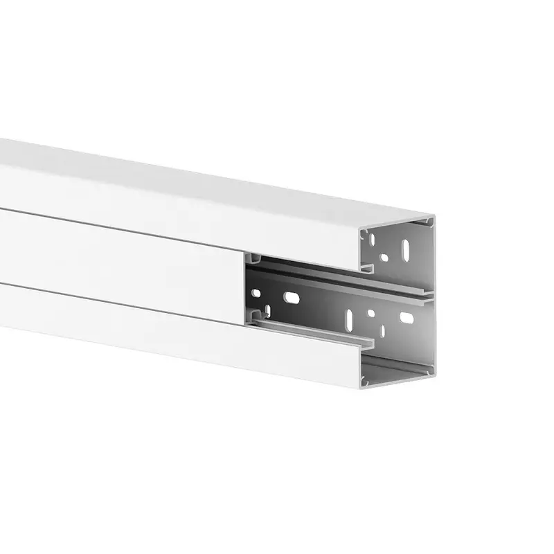 Ggk White Plastic Electric Trunking Extension – 100Mm X 65Mm X 1M 1