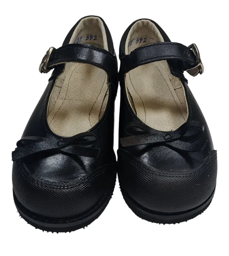 Girls’ Leather Mary Jane Shoes – Easy-Buckle Closure, Clearance 1