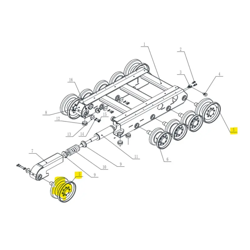 Guiding Track Roller Kit For Construction Equipment 1