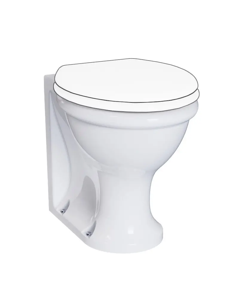 Guild Back-To-Wall Toilet Without Seat 1