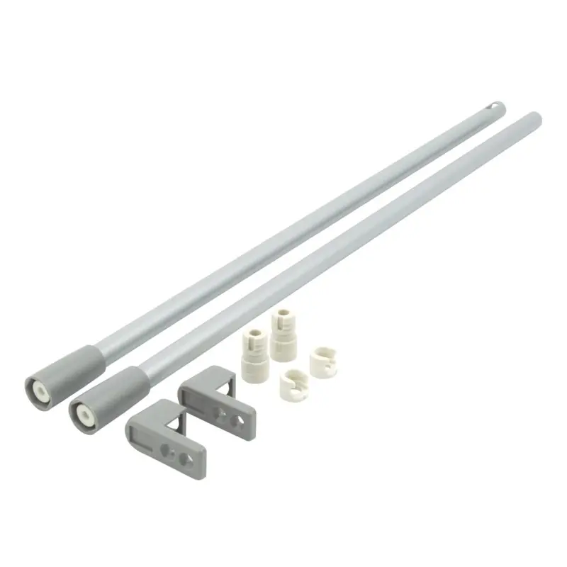 Häfele Grey Drawer Rail Kit – 400Mm (2-Pack) 1