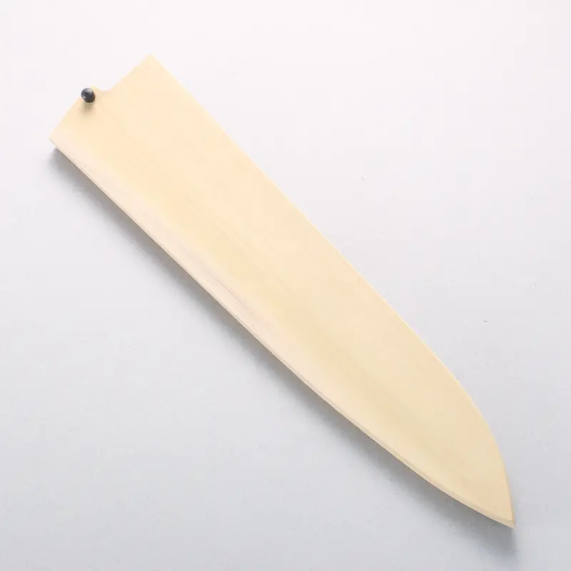Handcrafted Magnolia Wood Saya – 240Mm Gyuto Knife Sheath With Plywood Pin Fastener 1