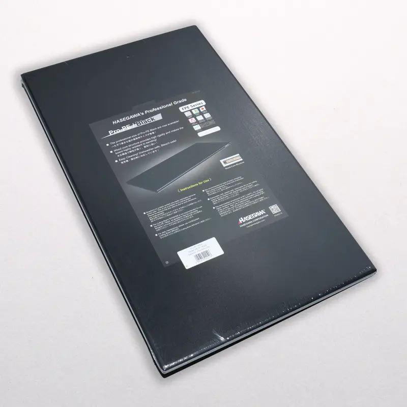 Hasegawa Pro-Pe Black Cutting Board – 600 × 350 × 18Mm Slim, Durable Pe Prep Board 1