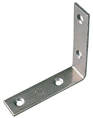 Heavy-Duty Zinc-Plated Corner Braces – 103Mm × 103Mm × 22Mm – Pack Of 10 1