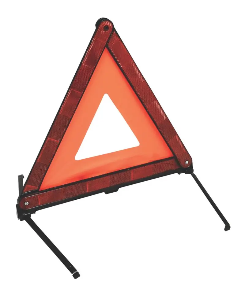 Hilka Pro-Craft Foldable Warning Triangle – High-Visibility Red 1