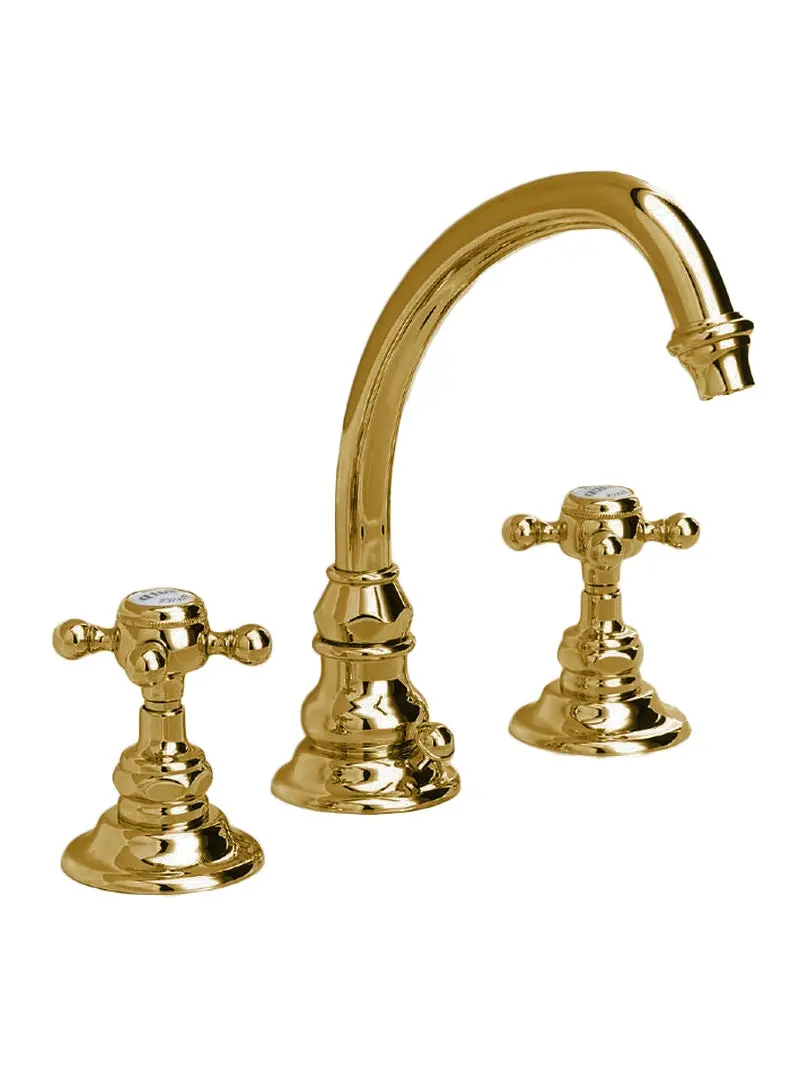 Horus Eloise Triple-Outlet Brass Basin Mixer Tap 1