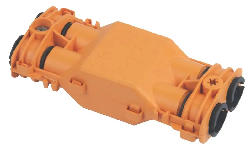 Hylec Ip68 Gel-Filled Connector – 4-Entry, Black Enclosure 1