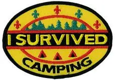 I Survived Camping Challenge Crest – Crest Resilience Achievement 1