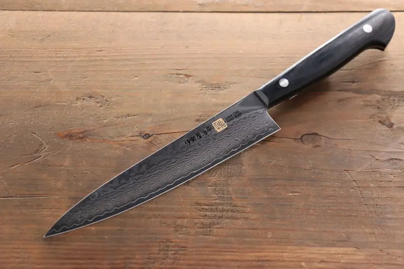 Iseya Vg10 Damascus Utility Knife – 150Mm, Slim Profile 1