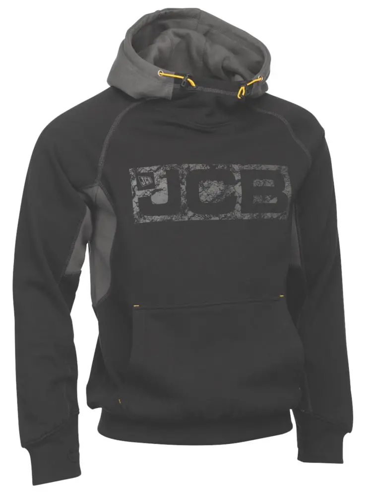 Jcb Horton Hoodie – Black And Grey, Size L 1