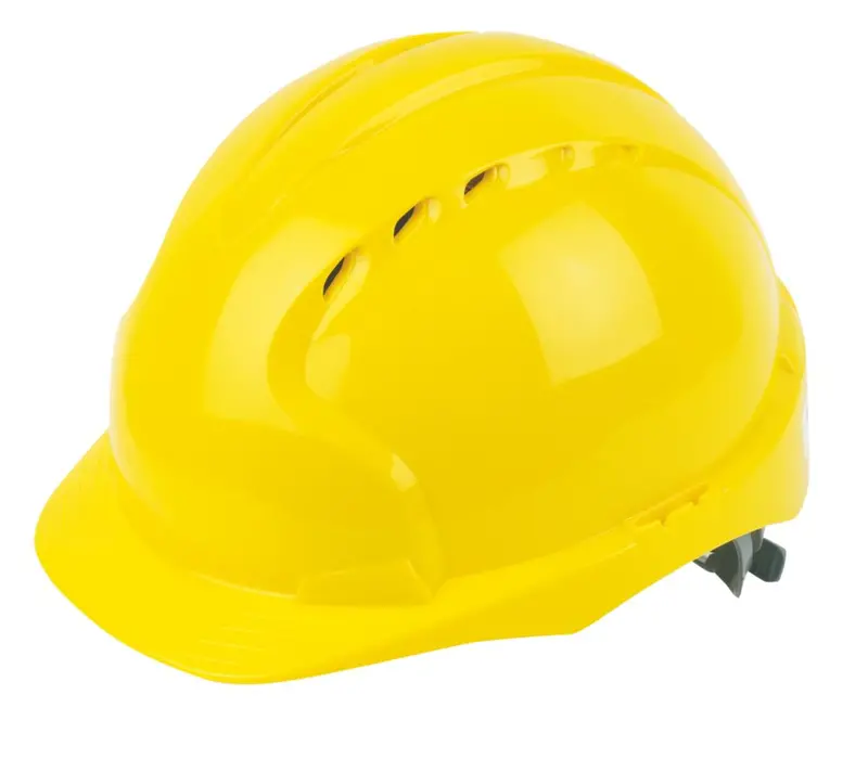 Jsp Evo2 Mid-Peak Slip-Ratchet Vented Safety Helmet – Yellow 1